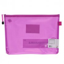 Premto Pastel A4+ Extra Durable Mesh Storage Wallet - Wild Orchid