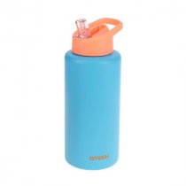 Smash 1ltr Stainless Steel Bottle - Blue