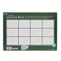 Icon A4 12 Sheets 300gsm Pre-Drawn Watercolour Paper Pad - Florals