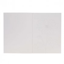 Icon A4 12 Sheets 300gsm Pre-Drawn Watercolour Paper Pad - Florals