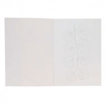 Icon A4 12 Sheets 300gsm Pre-Drawn Watercolour Paper Pad - Florals