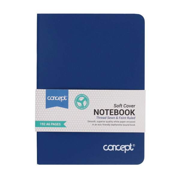 Concept A6 192pg Soft Cover Notebook