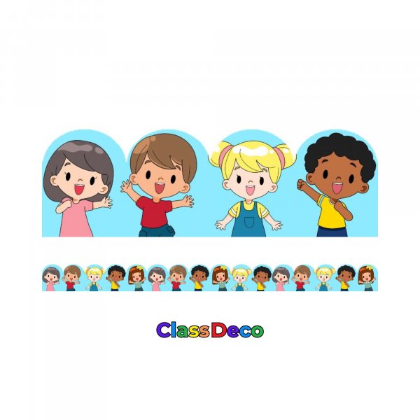 Scalloped Trimmer - "Vibrance" Happy Kids (12m)