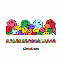 Scalloped Trimmer - ″Vibrance″ Colourful Smileys (12m)