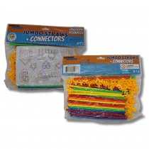 Jumbo Straws (50) & Connectors (50)