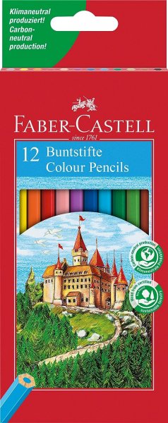 FABER CASTELL 12 REDLINE COLOURING PENCILS