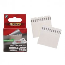 Stik.ie Stik-Ie Pkt.12 Removable Hook & Loop Tabs - 16X48mm