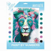 PAINT BY NUMBERS COURAGEOUS LION