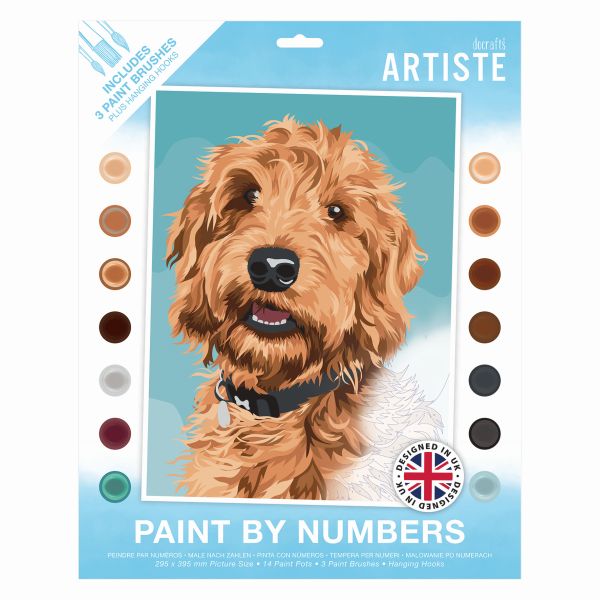 PAINT BY NUMBERS PLAYFUL LABRODOODLE