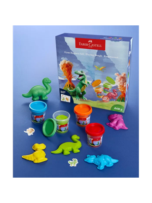 DINO Play Dough Set- Faber Castell