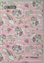 A5 Hardback Notebook- Unicorn/Candy assorted