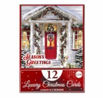 Christmas Luxury Cards- Home Design 12pk