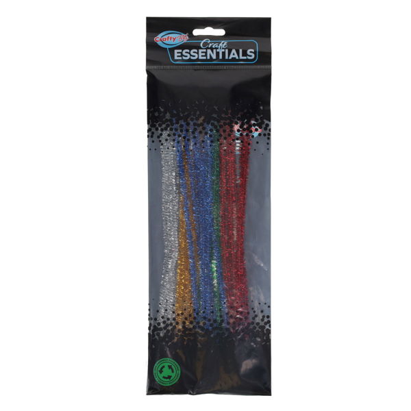 Crafty Bitz Pkt.30 12" Pipe Cleaners Stems - Glitter
