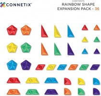 CONNETIX Rainbow Shape Expansion Pack, 36 Pieces