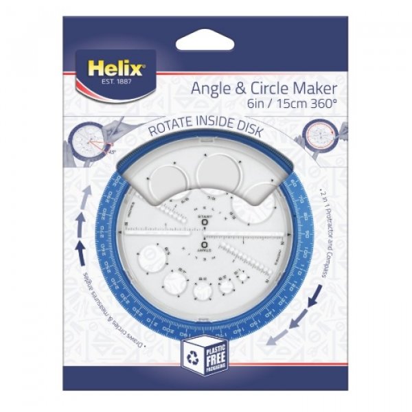 Helis Angle & circle Maker 6in/15cm 360^