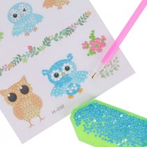 Design Your Own Gem Art - Owls