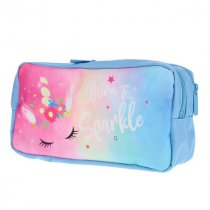 2 Pocket Pencil Case - Unicorn Born To Sparkle