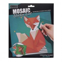 Icon Mosaic Sticker Art - Fox & Giraffe