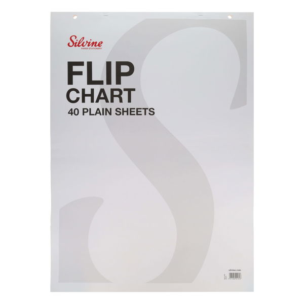 Silvine 40 Sheets Flip Chart - White