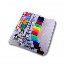 Luma Whiteboard Marker - Chisel - Assorted 12pk