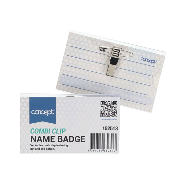 Combi Clip Name Badge