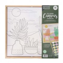 12″X12″ Pre-Drawn Canvas Painting Set