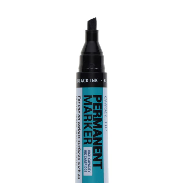 Chisel Tip Permanent Marker - Black