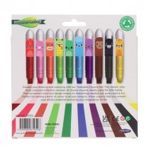 World of Colour Pkt.10 Twisties Critters Crayons