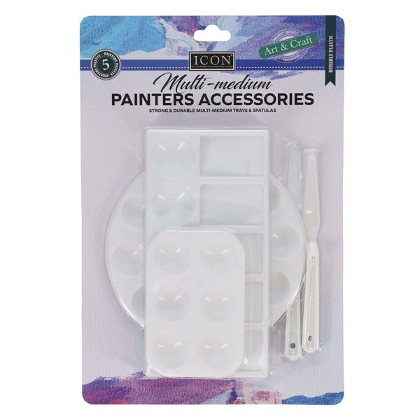 Icon -Set 5 Multi-Medium Painters Accessories