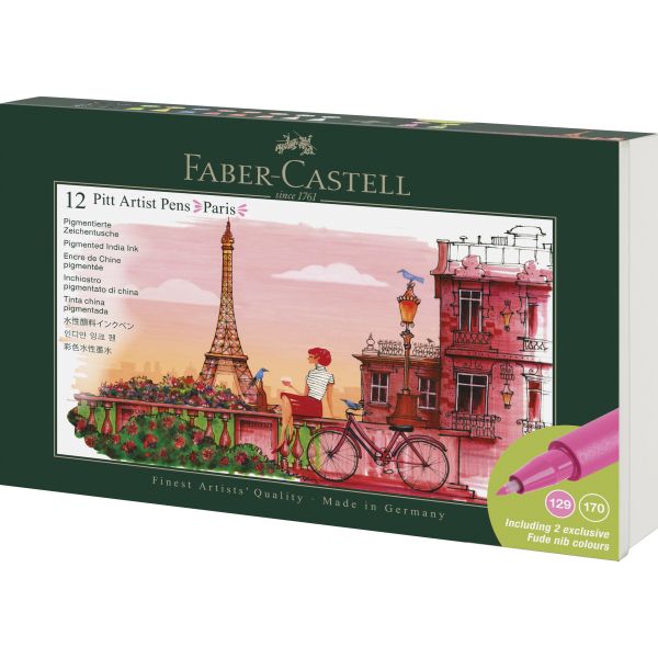 PITT ARTIST PEN GIFT SET PARIS 12 PCES