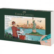 PITT ARTIST PEN GIFT SET NEW YORK 12 PCES