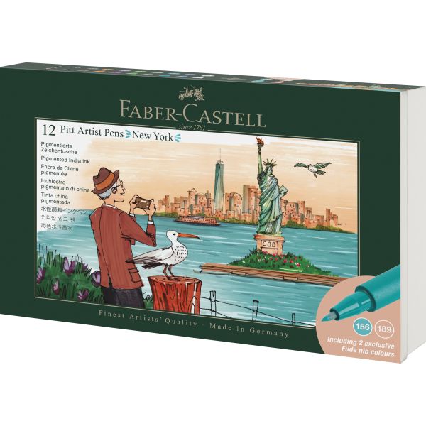 PITT ARTIST PEN GIFT SET NEW YORK 12 PCES