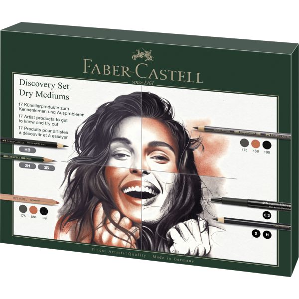 TRY-IT BOX, DRY MEDIUMS - FABER - CASTELL