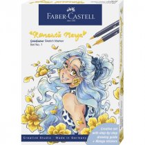 GOLD FABER SKETCH MARKER ROMANTIC MANGA set 1
