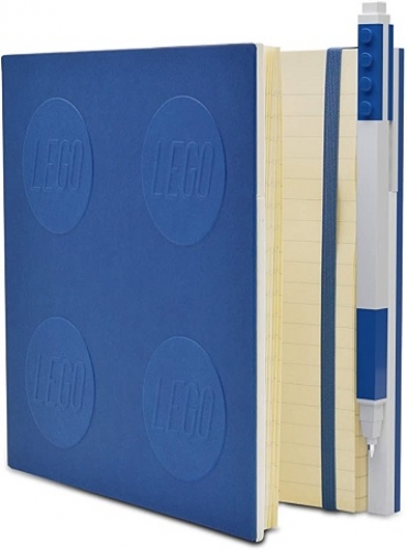 Lego 2.0 Locking Notebook with Gel Pen – Blue