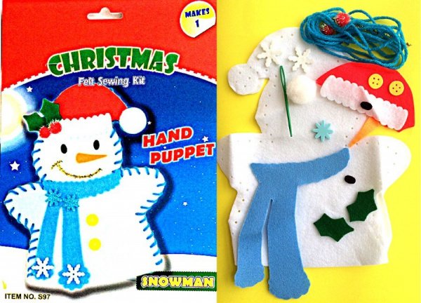 Snowman Felt Sewing Craft 20cm