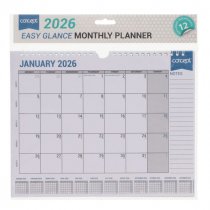 Concept A4 2026 Easy Glance Monthly Planner
