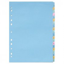 Concept 150gsm Alphabetical Subject Dividers - 20 Part