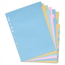 Concept 150gsm Alphabetical Subject Dividers - 20 Part