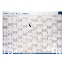 Concept A1 2026 Wall Planner With Dry Wipe Marker