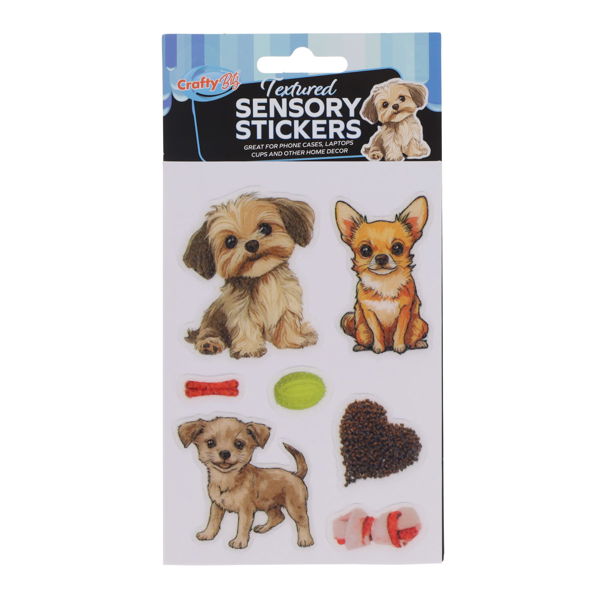 Crafty Bitz Textured Sensory Stickers - Dogs