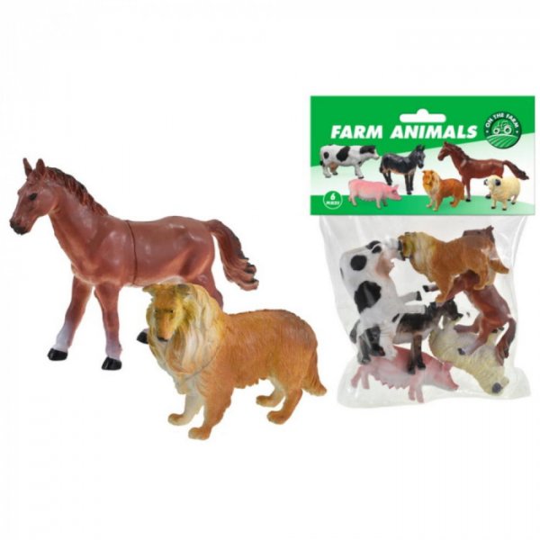 Farm Animals 6pc set 4"