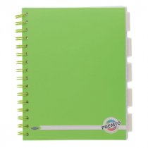Premto A5 250pg PP 5 Subject Project Book - Asst
