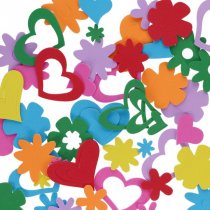 Crafty Bitz Self Adhesive Tub Foam Flowers 'N Hearts