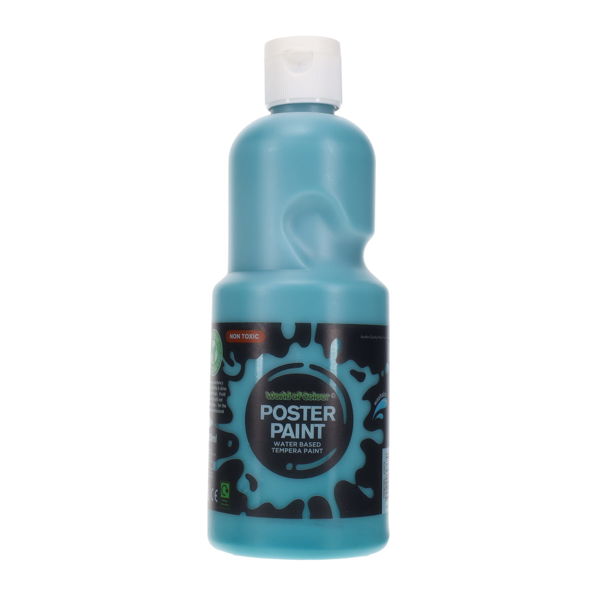 World of Colour Poster Paint 500ml - Turquoise