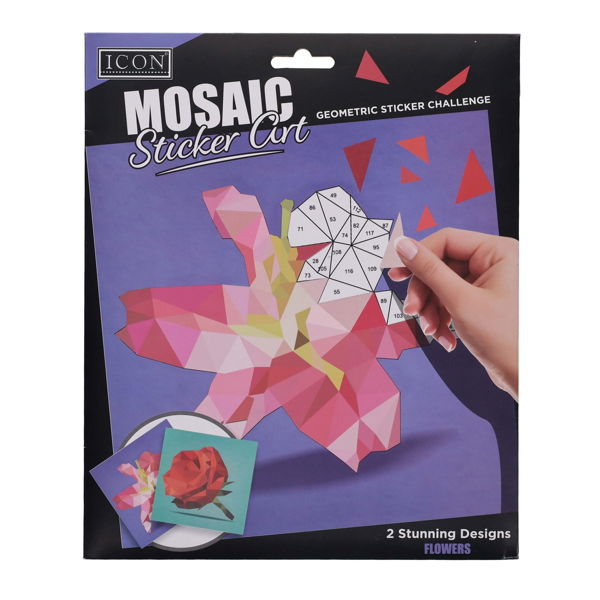 Icon Mosaic Sticker Art - Flowers