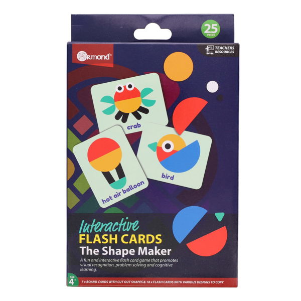 SALE * Interactive Flash Cards THE SHAPE MAKER