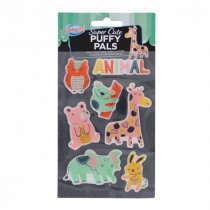 Super Cute Puffy Pals Stickers - Cute Animals
