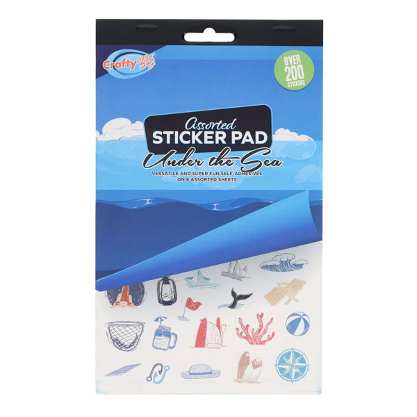 200+ Assorted Sticker Pad - Under The Sea