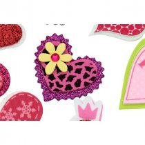 Squishy Foam Stickers - Hearts Asst